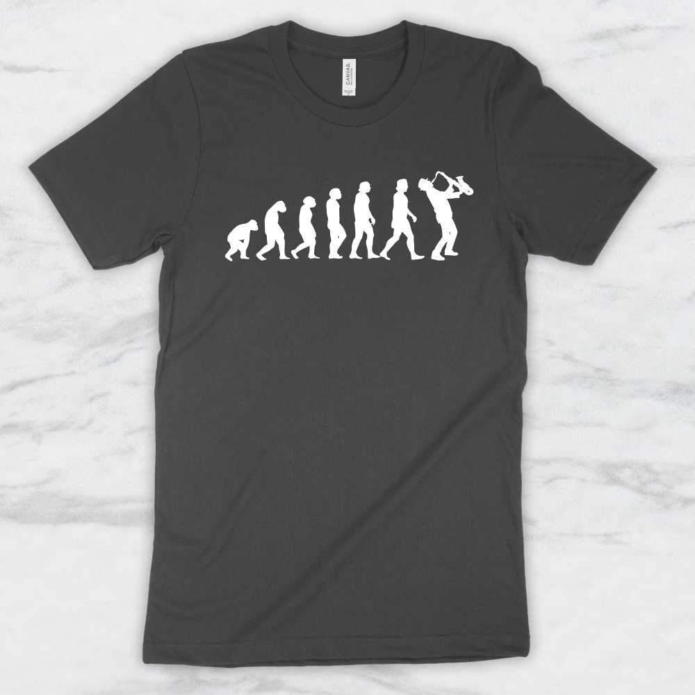 Saxophone Evolution T-Shirt, Tank Top, Hoodie For Men, Women & Kids