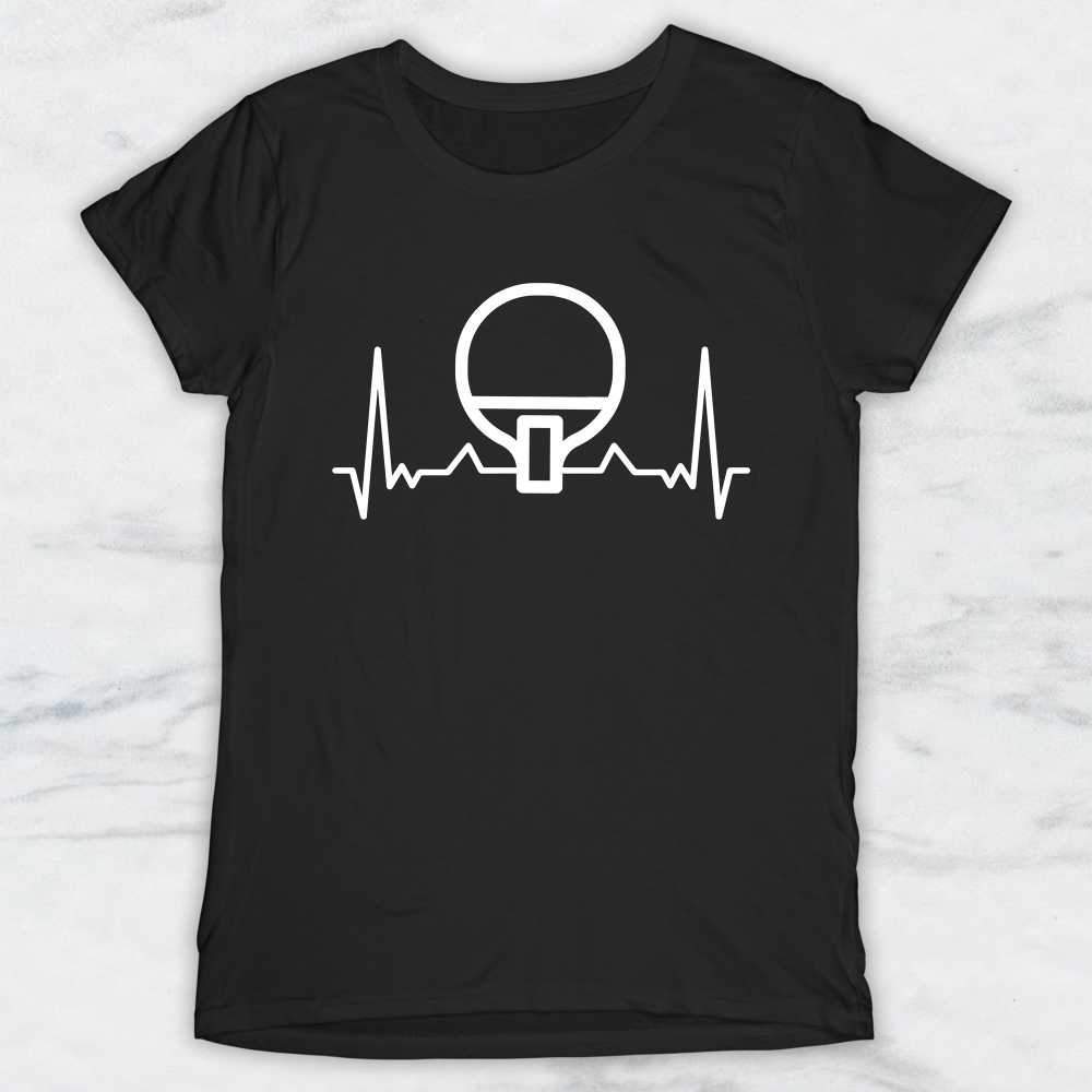 Table Tennis Heartbeat T-Shirt, Tank Top, Hoodie For Men, Women & Kids