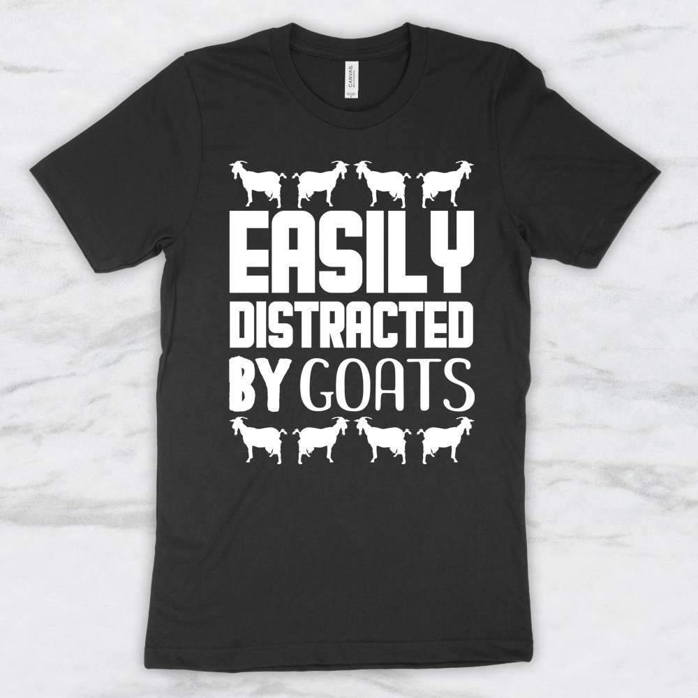 Easily Distracted By Goats T-Shirt, Tank Top, Hoodie For Men, Women & Kids