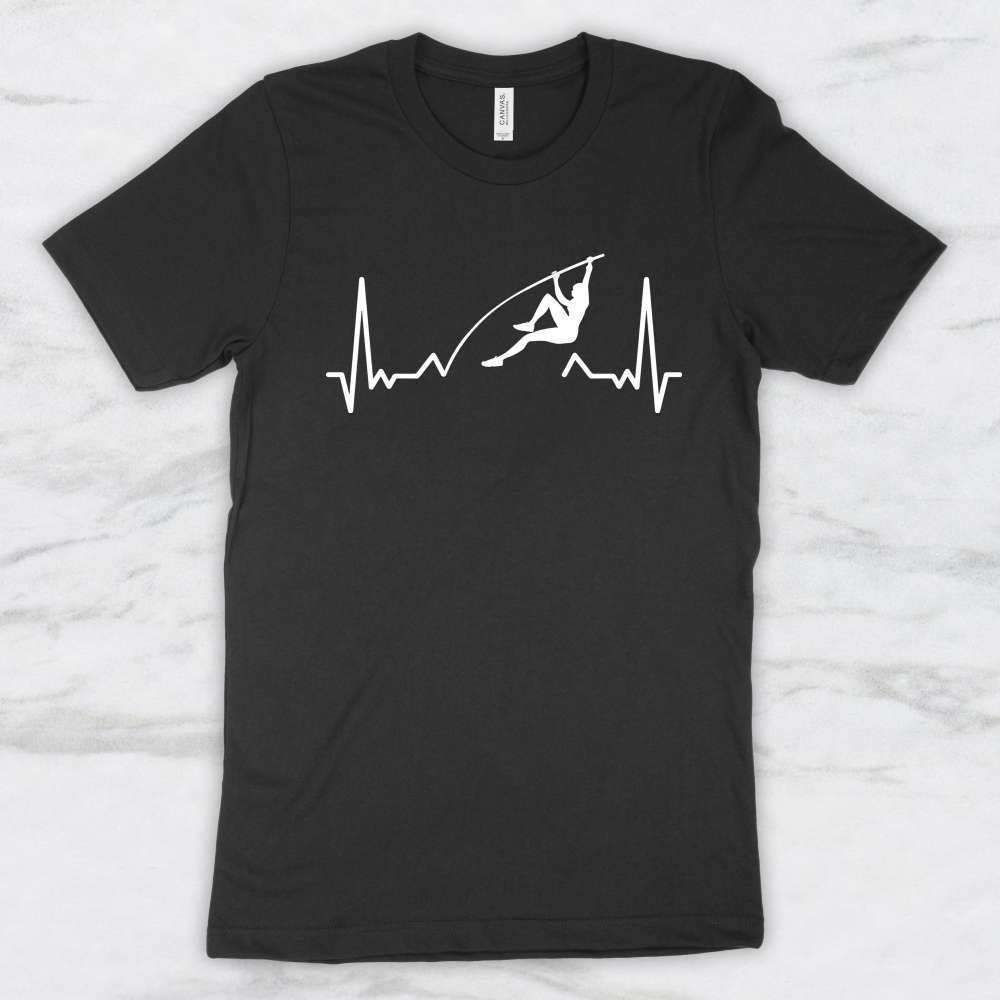 Pole Vault Heartbeat T-Shirt, Tank Top, Hoodie For Men Women & Kids