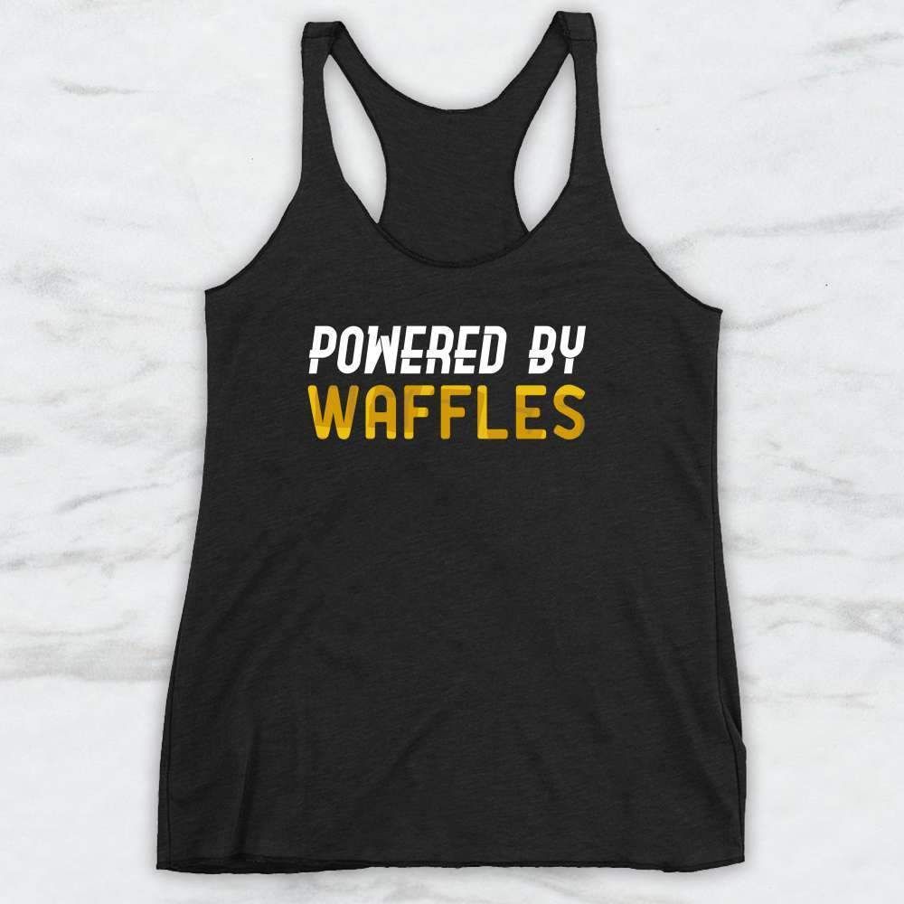 Powered By Waffles T-Shirt, Tank Top, Hoodie For Men Women & Kids