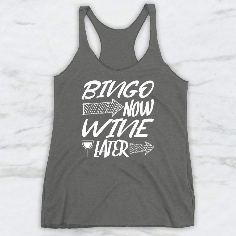 Bingo Now Wine Later T-Shirt, Tank Top, Hoodie For Men Women
