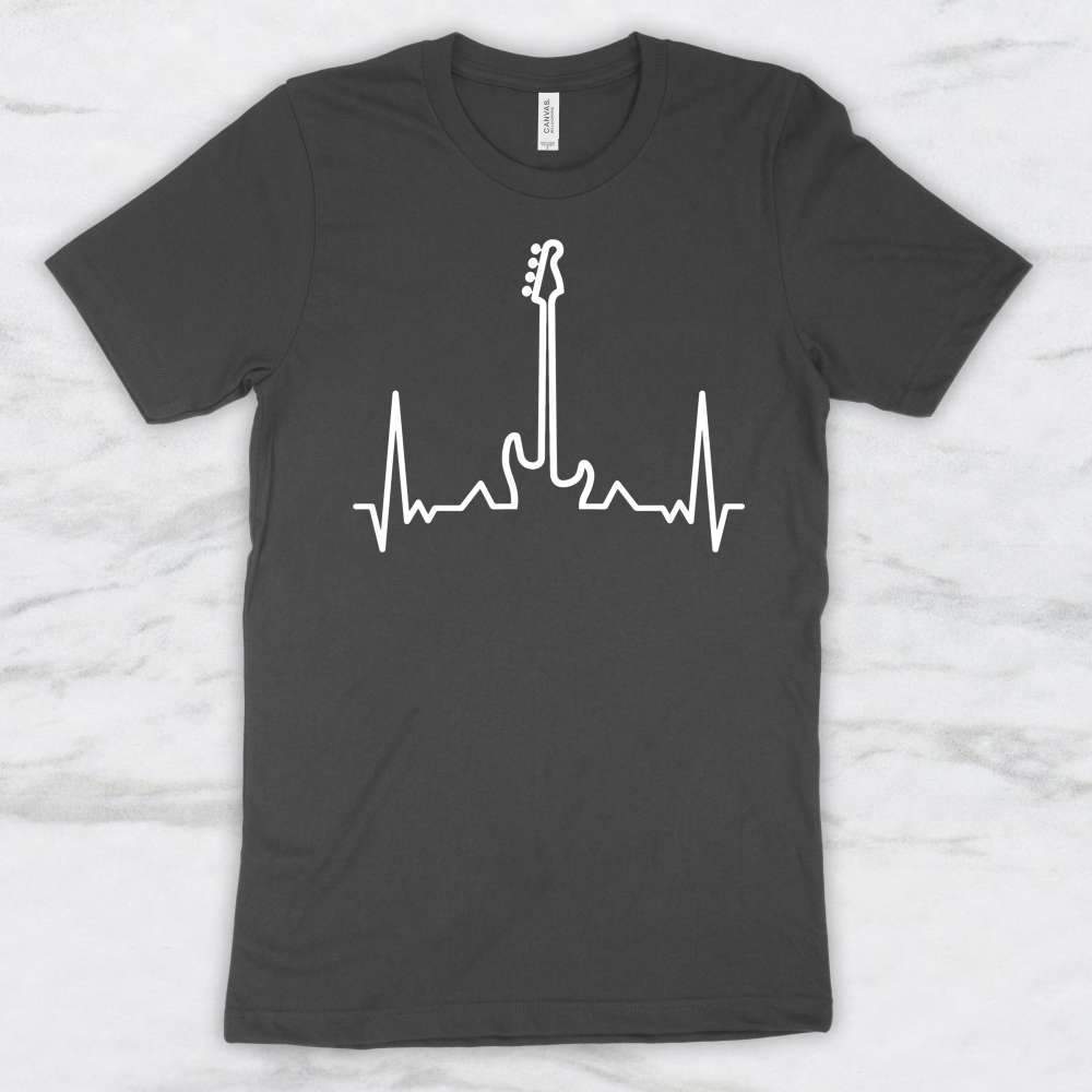Guitar Heartbeat T-Shirt, Tank, Hoodie For Men Women & Kids
