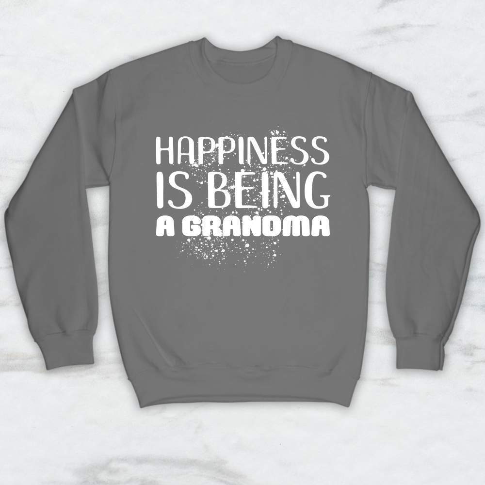 Happiness Is Being A Grandma T-Shirt, Tank, Hoodie Men Women & Kids