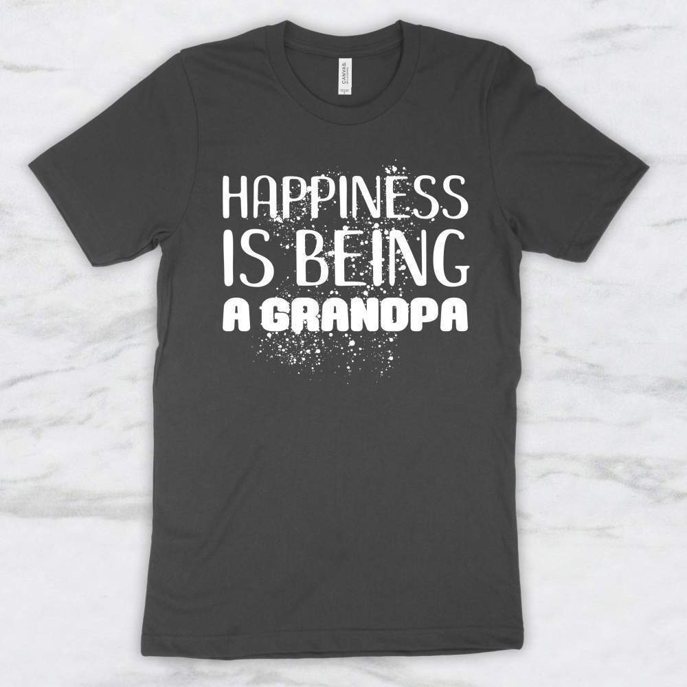 Happiness Is Being A Grandpa T-Shirt, Tank, Hoodie Men Women & Kids