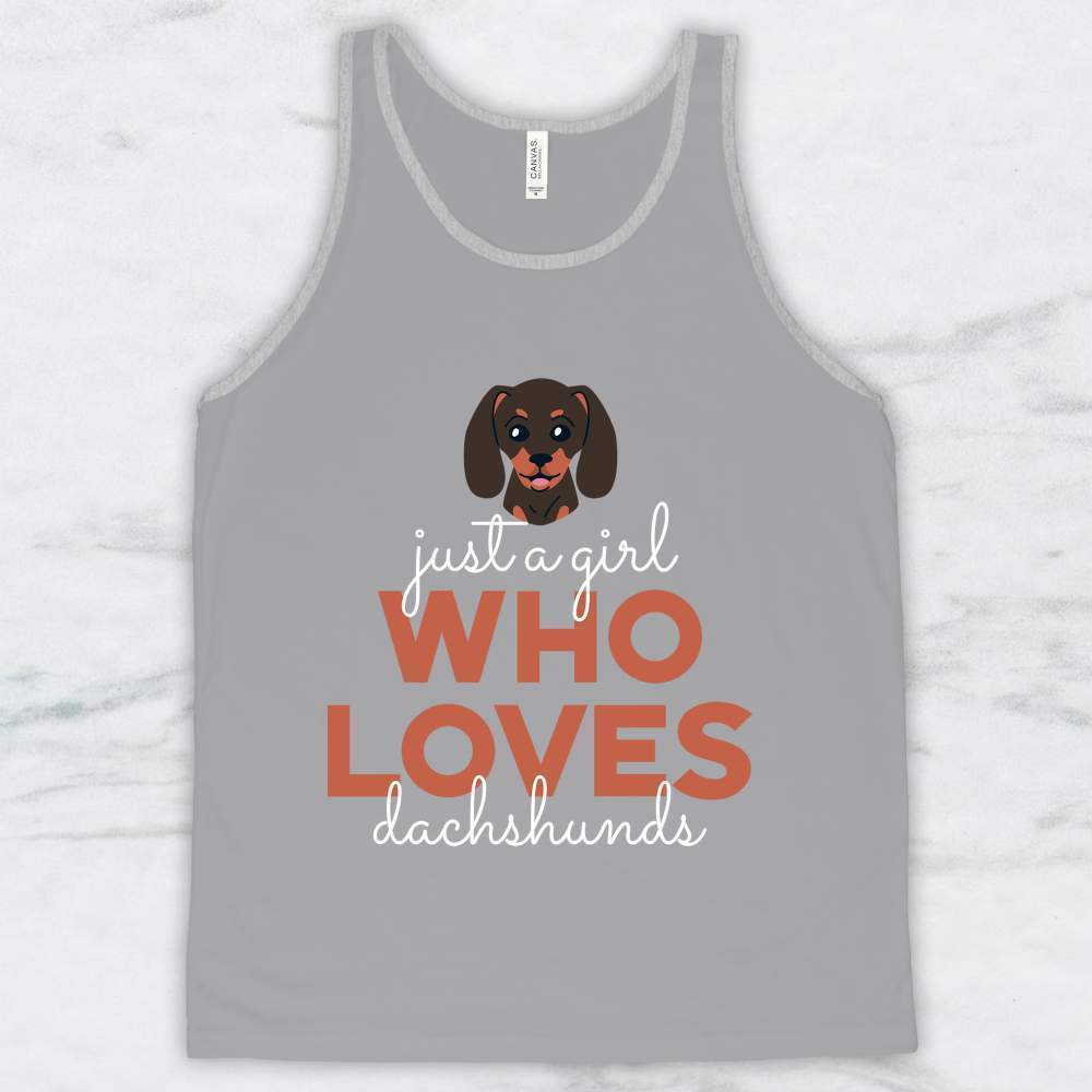 Just A Girl Who Loves Dachshunds T-Shirt, Tank Top, Hoodie