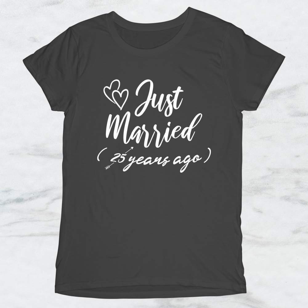 Just Married (25 years ago) T-Shirt, Tank Top, Hoodie Men Women & Kids