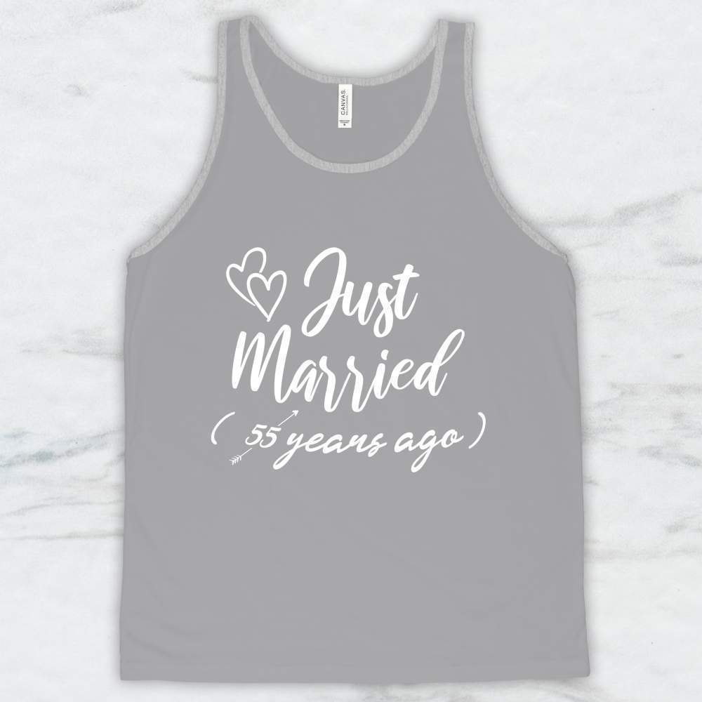 Just Married (55 years ago) T-Shirt, Tank Top, Hoodie Men Women & Kids