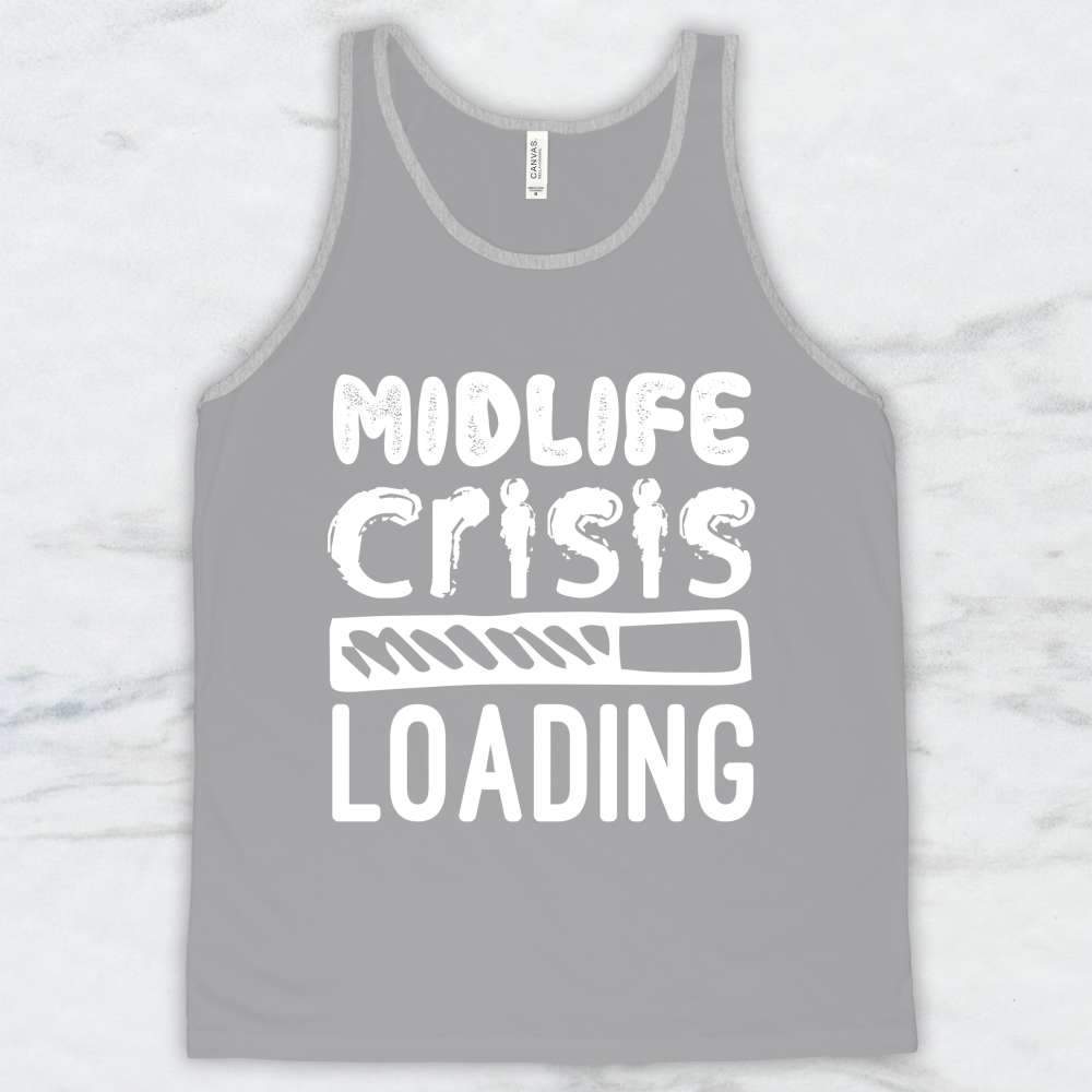 Midlife Crisis Loading T-Shirt, Tank Top, Hoodie For Men Women & Kids
