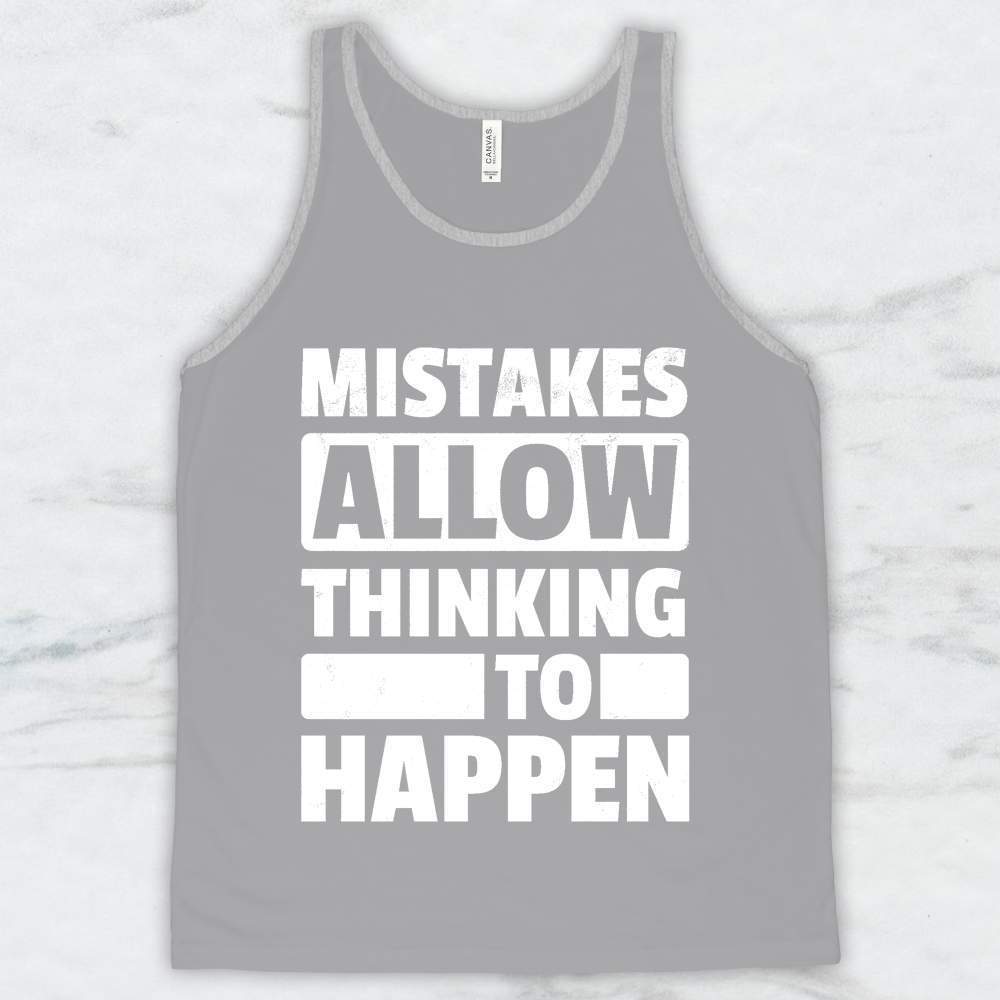 Mistakes Allow Thinking To Happen T-Shirt, Tank Top, Hoodie