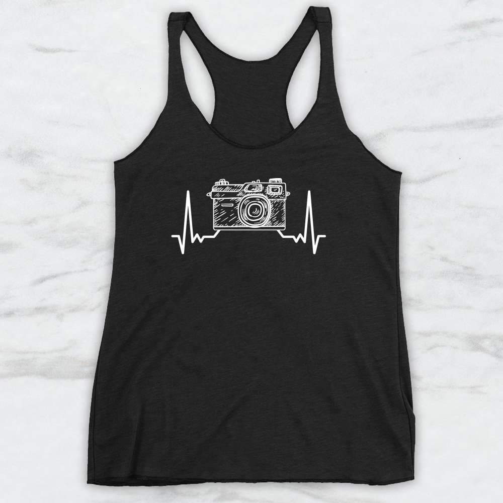 Photography Heartbeat T-Shirt, Tank Top, Hoodie For Men Women & Kids
