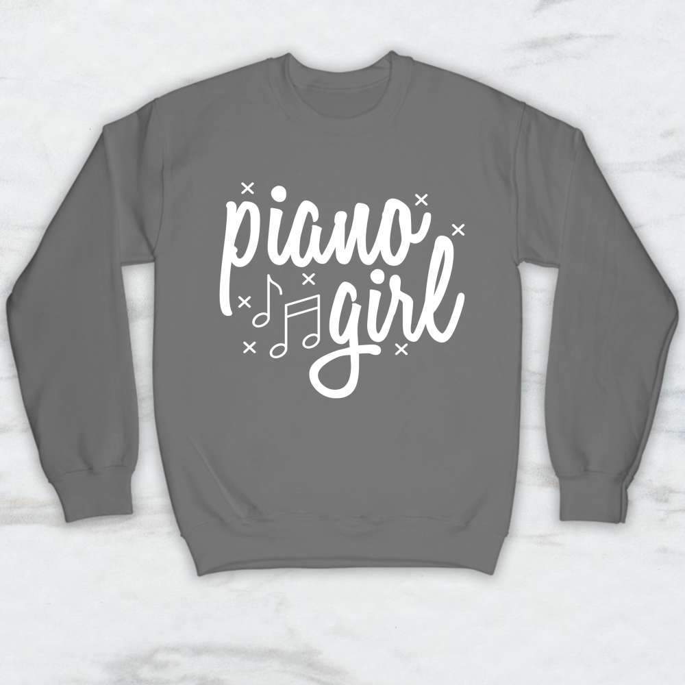 Piano Girl T-Shirt, Tank Top, Hoodie For Men Women & Kids