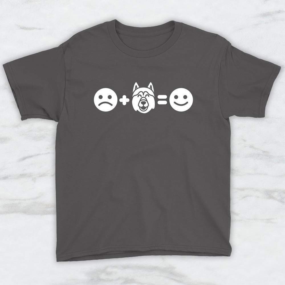 Sad + Husky = Happy T-Shirt, Tank Top, Hoodie Men Women & Kids