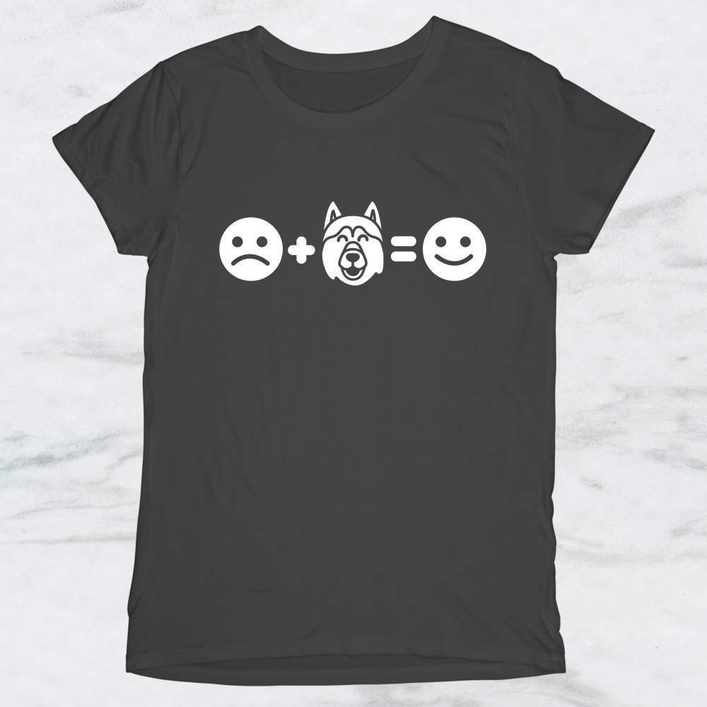 Sad + Husky = Happy T-Shirt, Tank Top, Hoodie Men Women & Kids