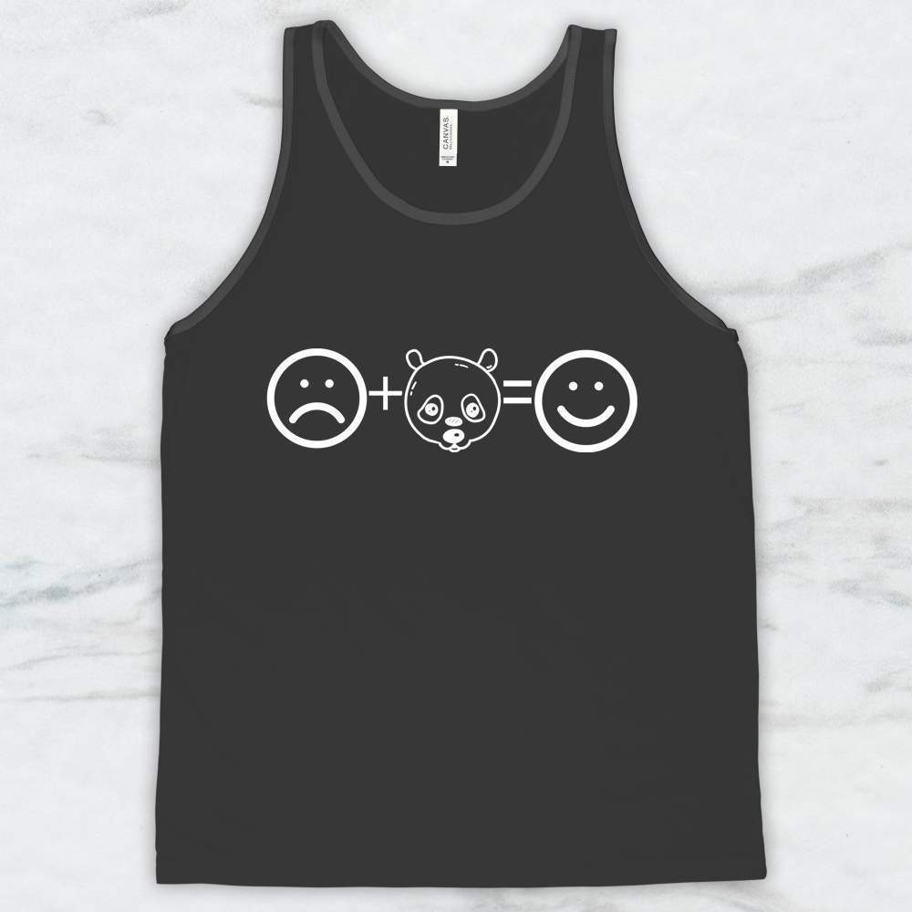 Sad + Panda = Happy T-Shirt, Tank Top, Hoodie For Men Women & Kids