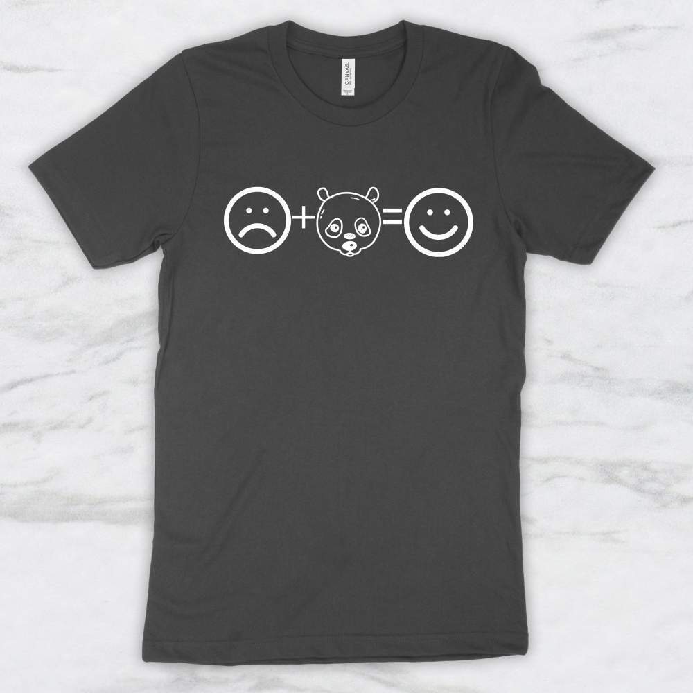 Sad + Panda = Happy T-Shirt, Tank Top, Hoodie For Men Women & Kids