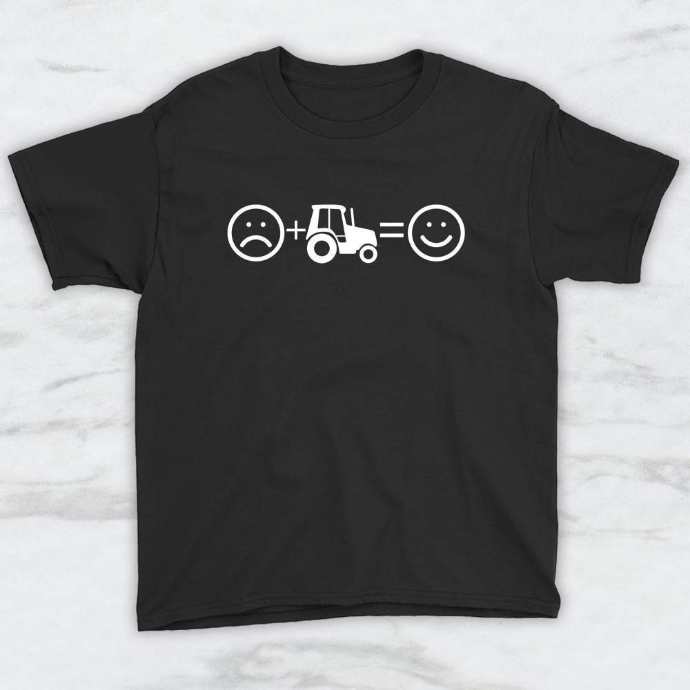 Sad + Tractor = Happy T-Shirt, Tank Top, Hoodie For Men Women & Kids