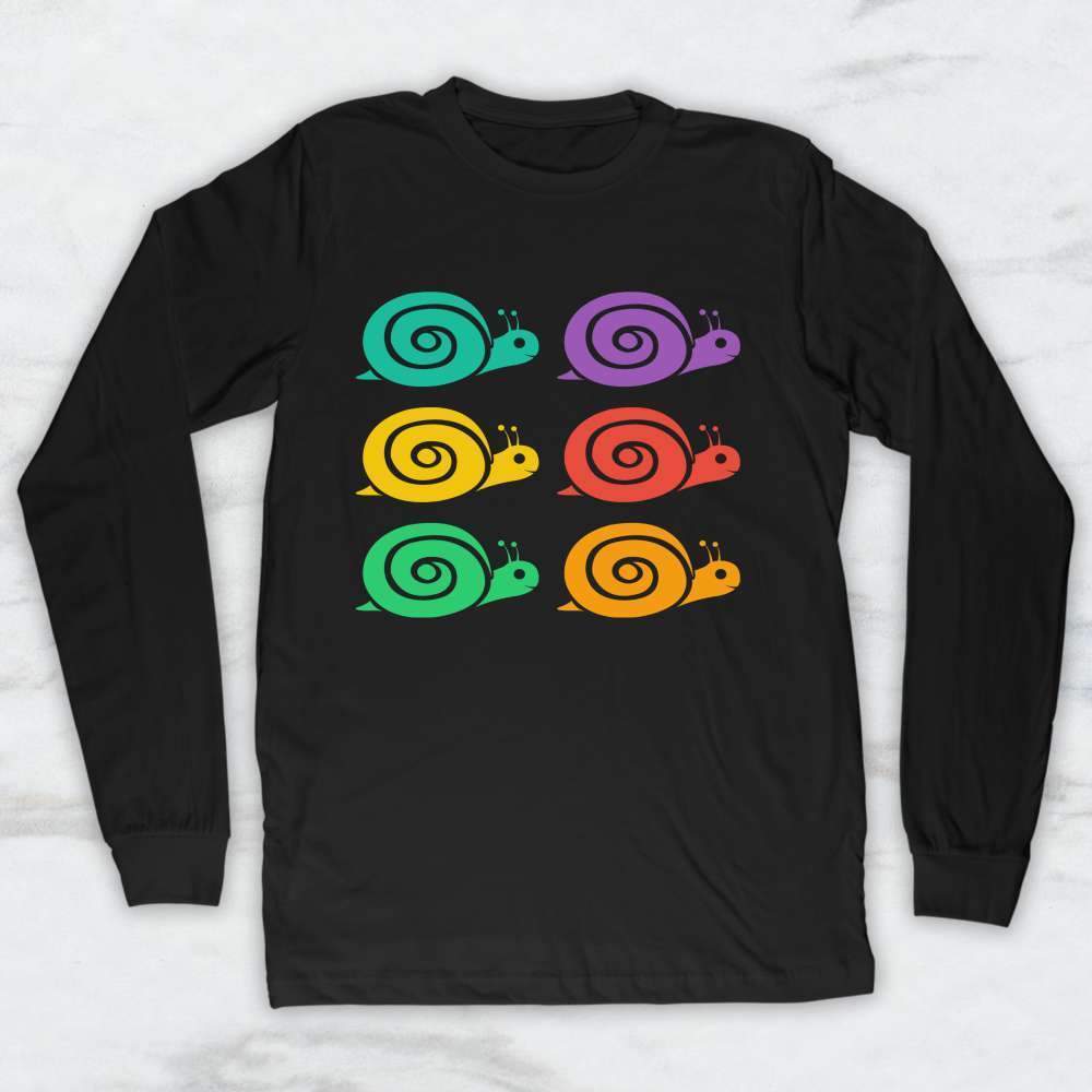 Snail Rainbow T-Shirt, Tank Top, Hoodie For Men Women & Kids