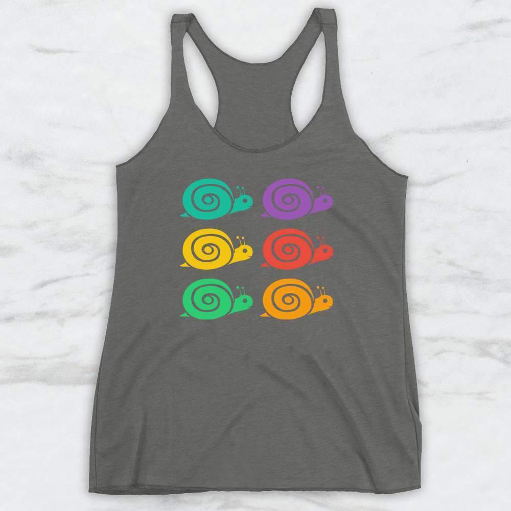 Snail Rainbow T-Shirt, Tank Top, Hoodie For Men Women & Kids