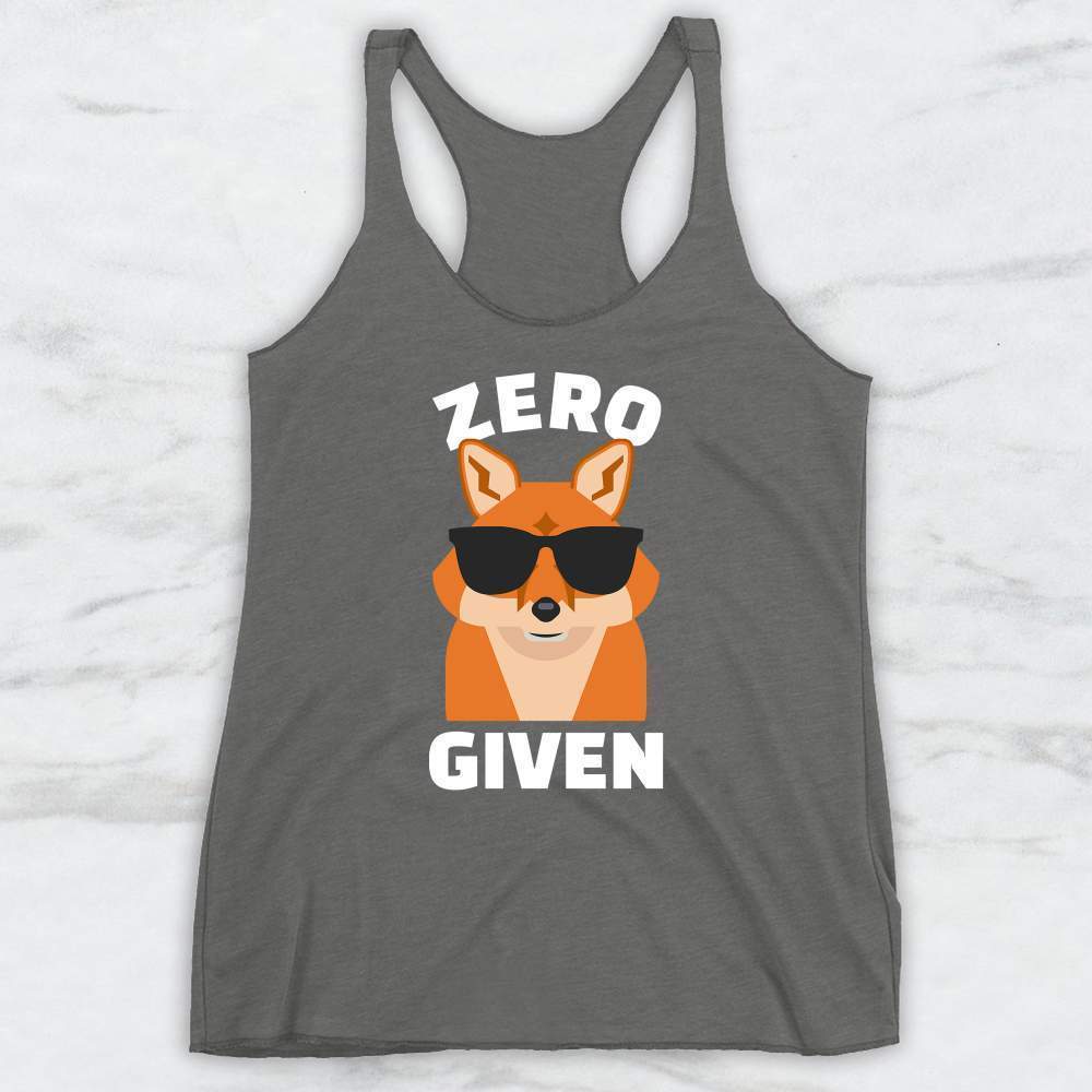 Zero Fox Given T-Shirt, Tank Top, Hoodie For Men Women & Kids