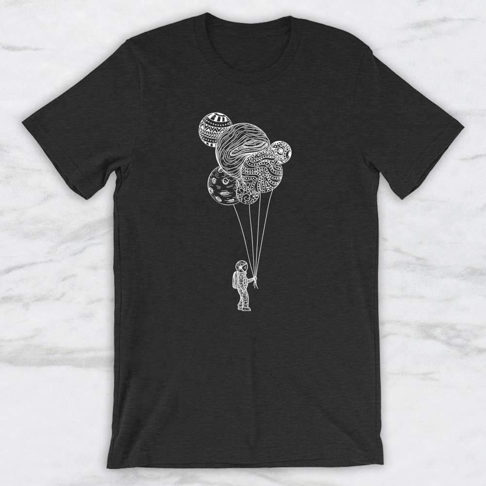 Astronaut Holding Planet Balloons T-Shirt, Tank Top, Hoodie For Men Women & Kids