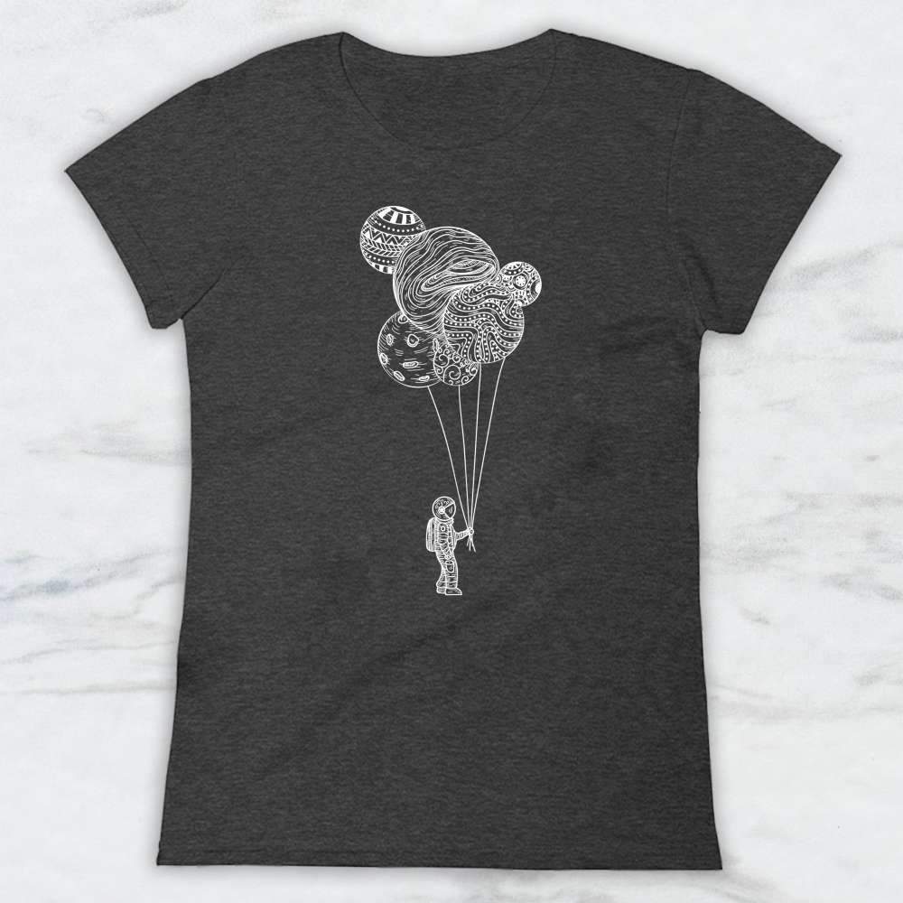 Astronaut Holding Planet Balloons T-Shirt, Tank Top, Hoodie For Men Women & Kids
