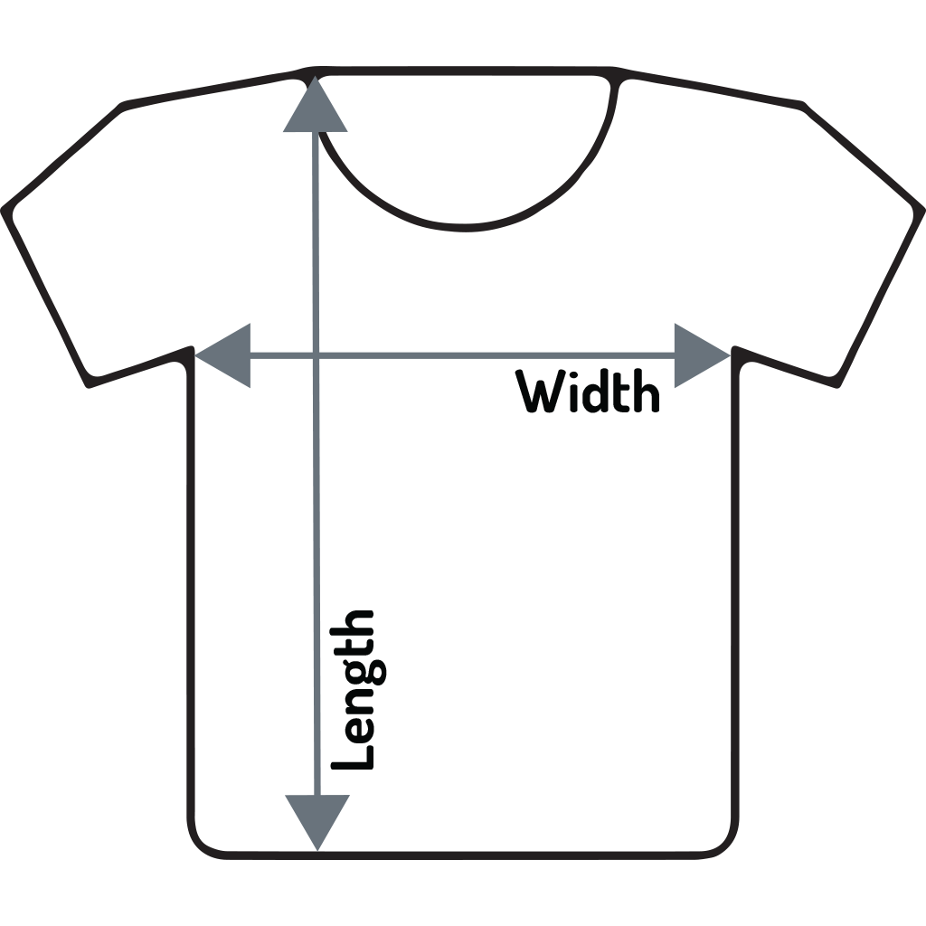 CubeShirts Length and Width Sizing